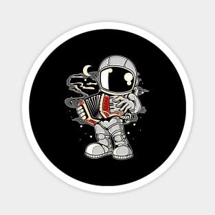 Astronaut Accordion • Funny And Cool Sci-Fi Cartoon Drawing Design Great For Any Occasion And For Everyone Magnet